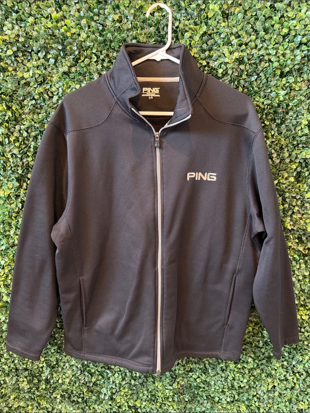 PING Men's Black Full-Zip Performance Jacket
